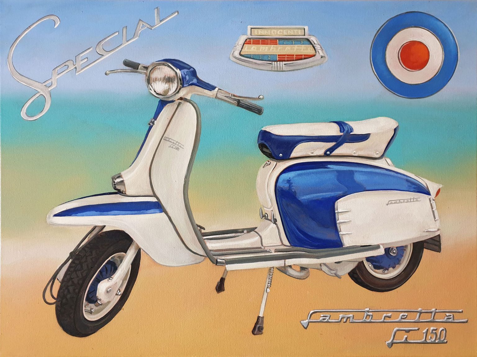 Lambretta Painting Mel Holmes